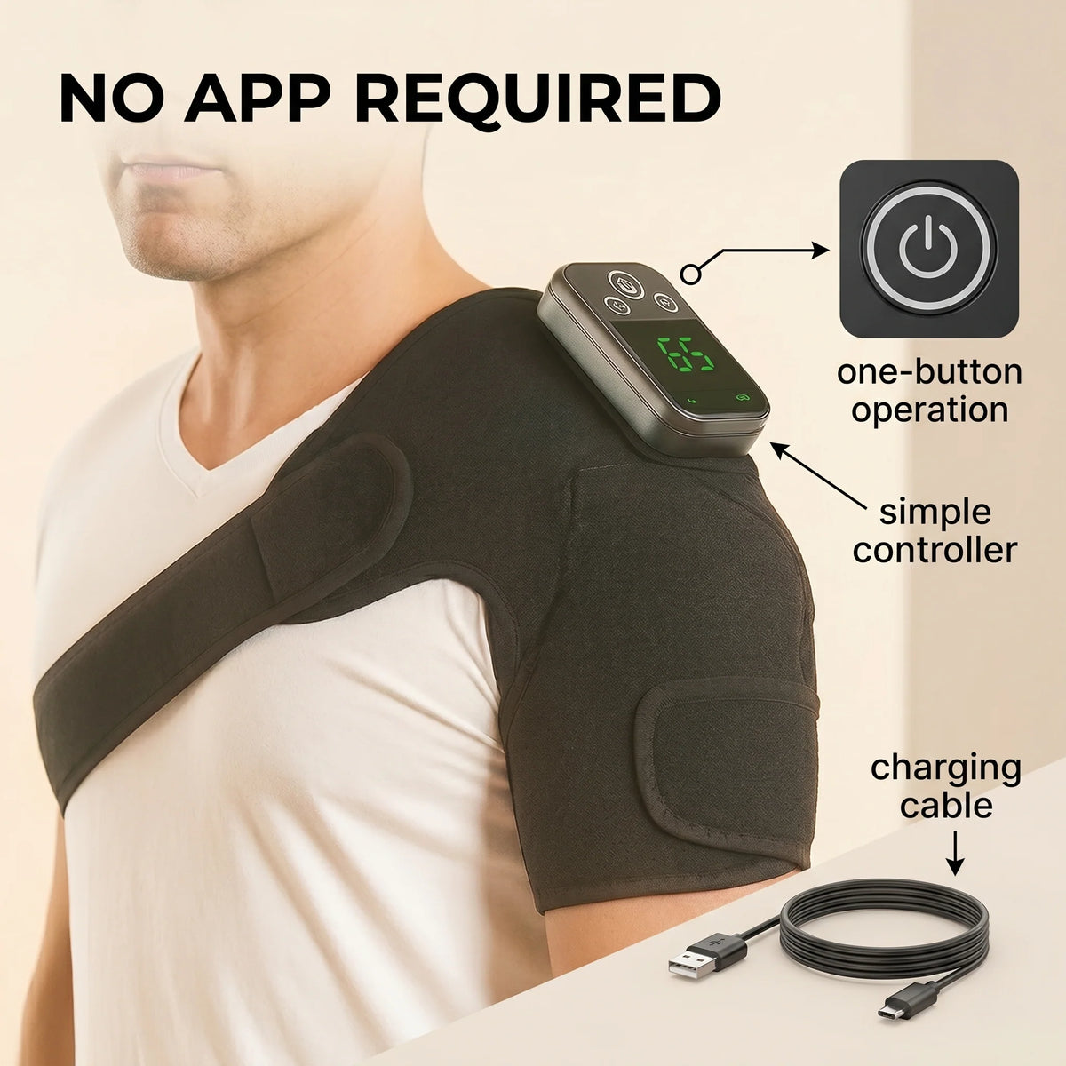 Shoulder Wrap Heated Cordless Adjustable Fit