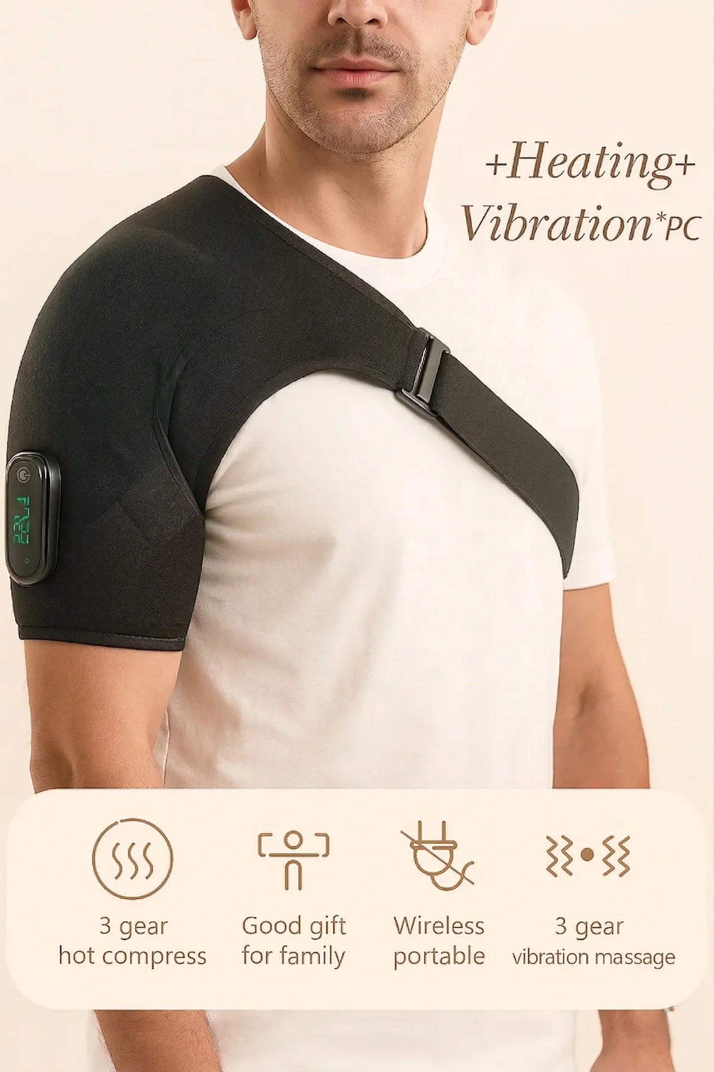 Shoulder Wrap Heated Cordless Adjustable Fit