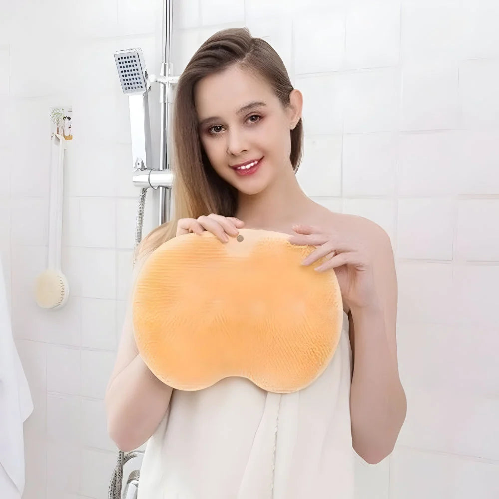 Shower Foot & Body Scrubber Suction Cup Grip Two Pack