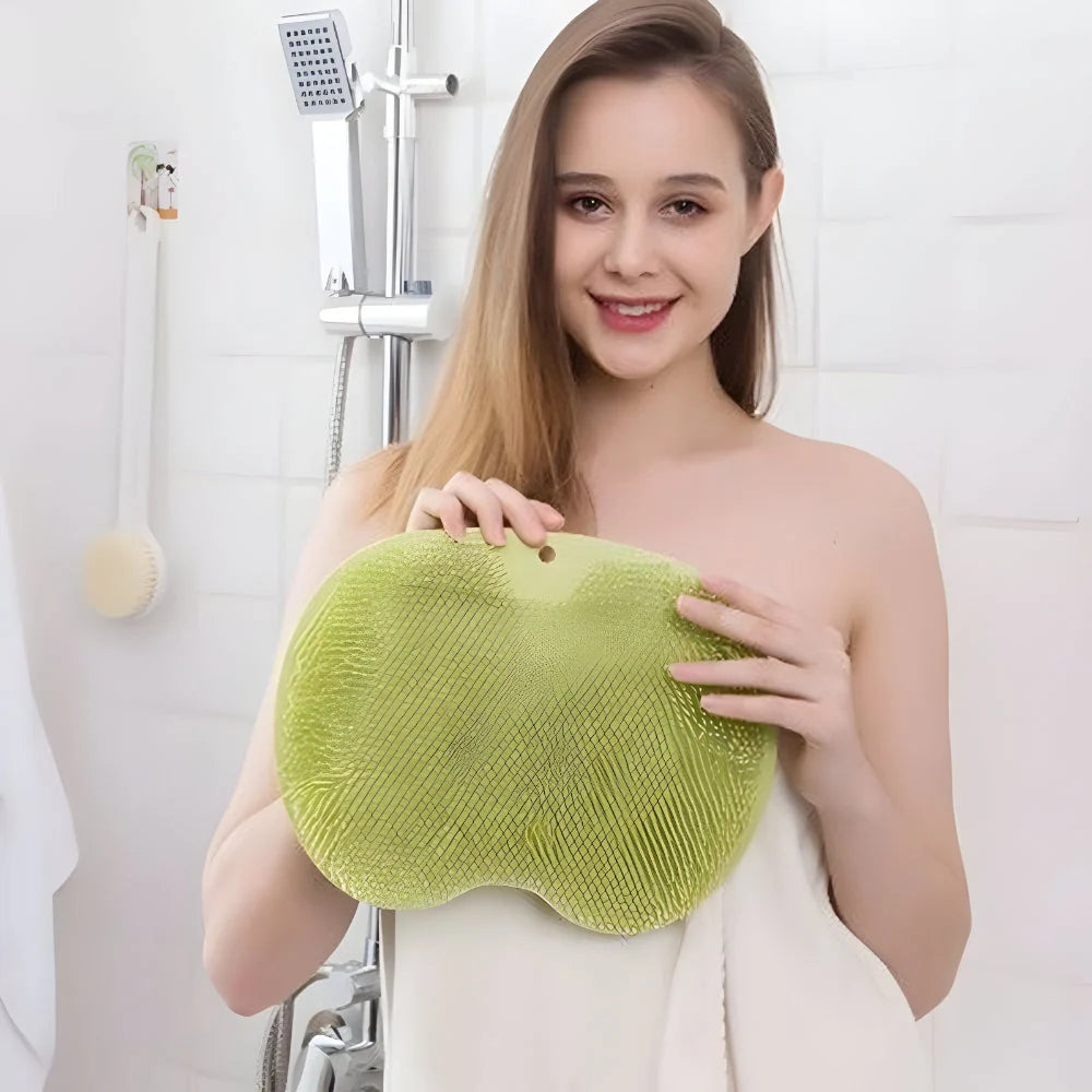 Shower Foot & Body Scrubber Suction Cup Grip Two Pack