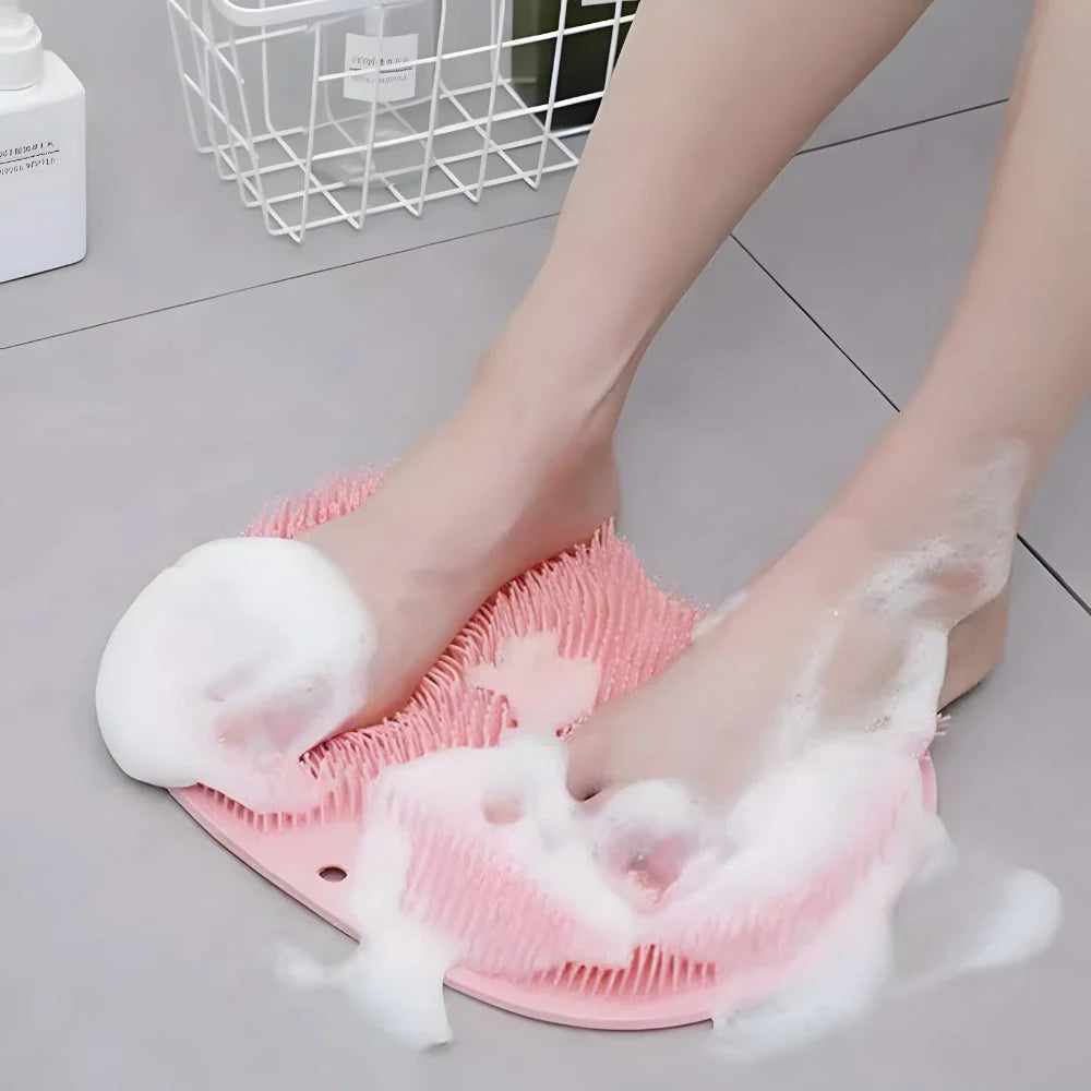 Shower Foot & Body Scrubber Suction Cup Grip Two Pack