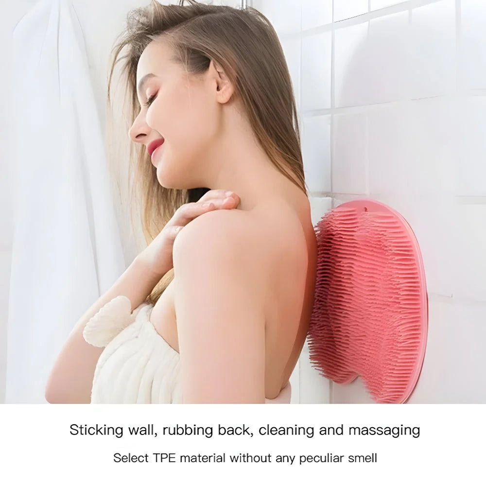 Shower Foot & Body Scrubber Suction Cup Grip Two Pack