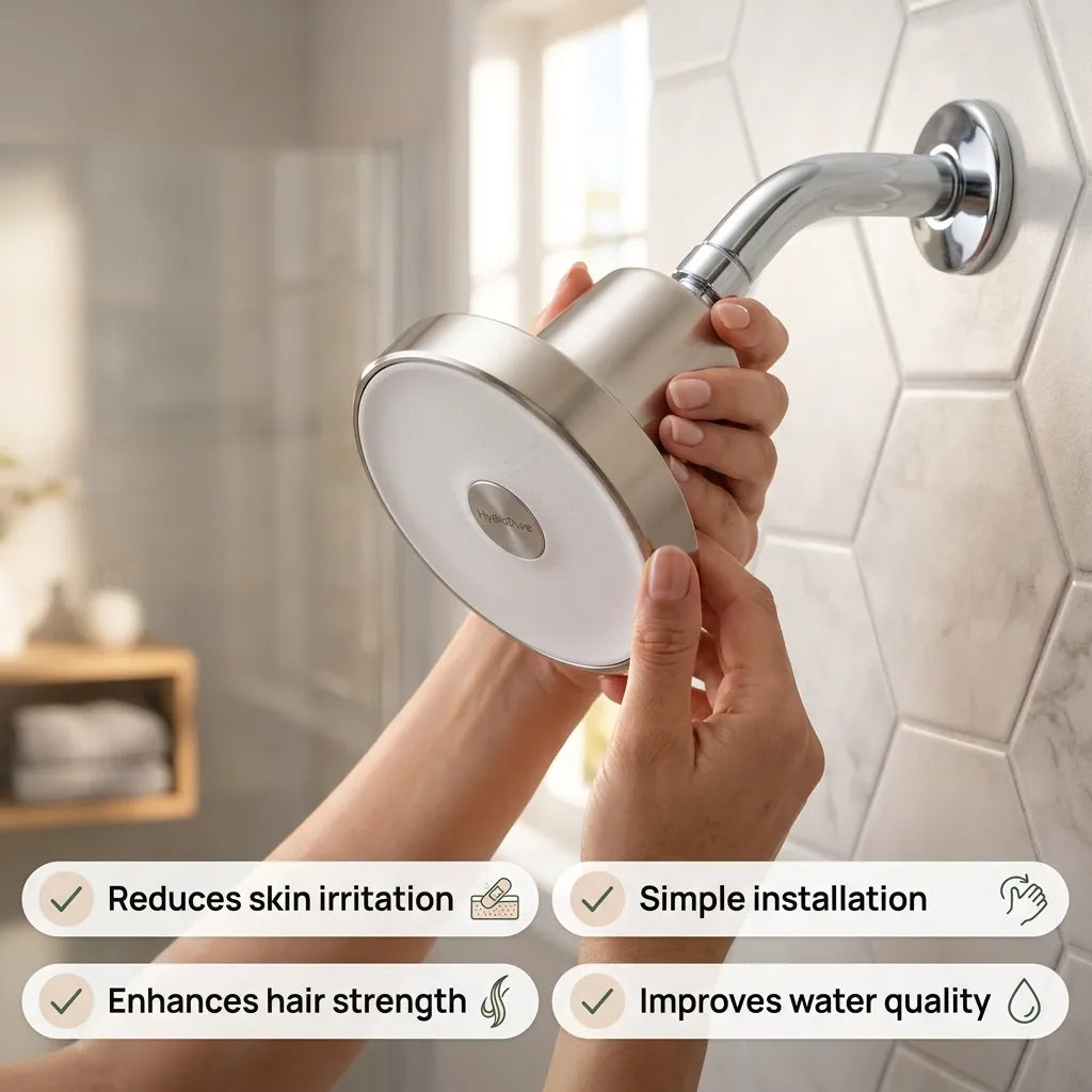 Shower Head Filtered Softer Skin Easy Install