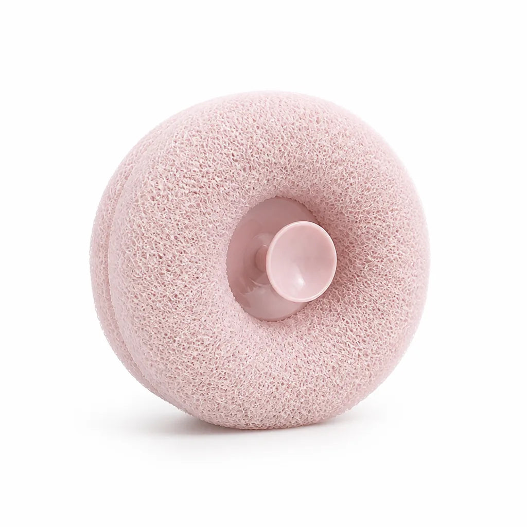Shower Sponge Soft Mesh Creamy Foam Suction Cup