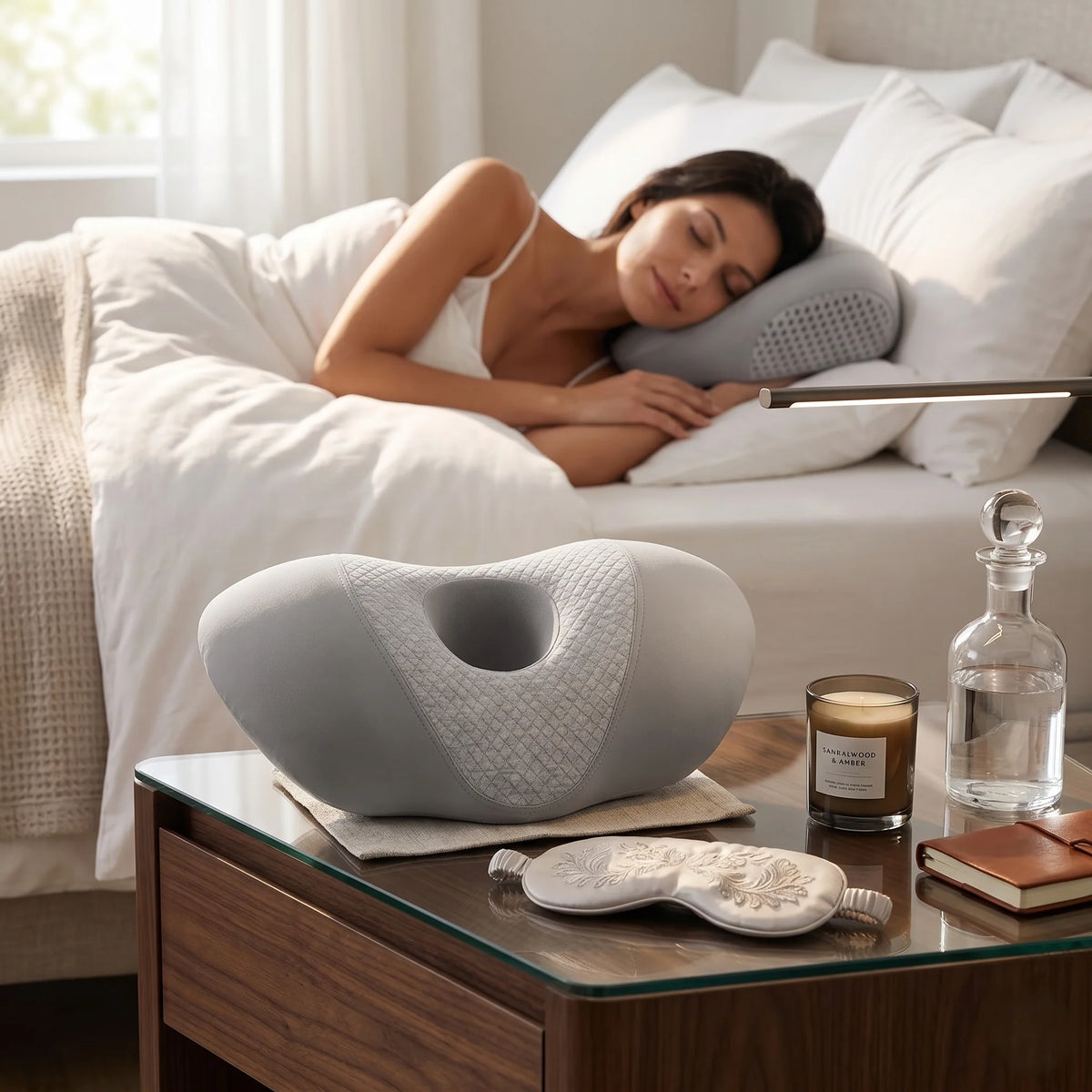 Side Sleeper Pillow Memory Foam Ear Relief