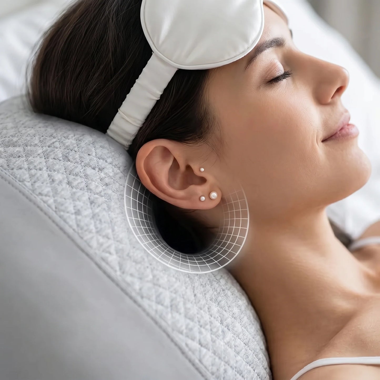 Side Sleeper Pillow Memory Foam Ear Relief