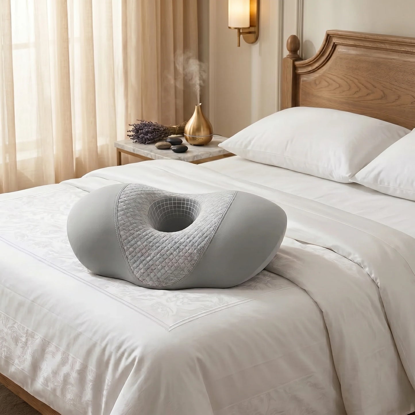 Side Sleeper Pillow Memory Foam Ear Relief