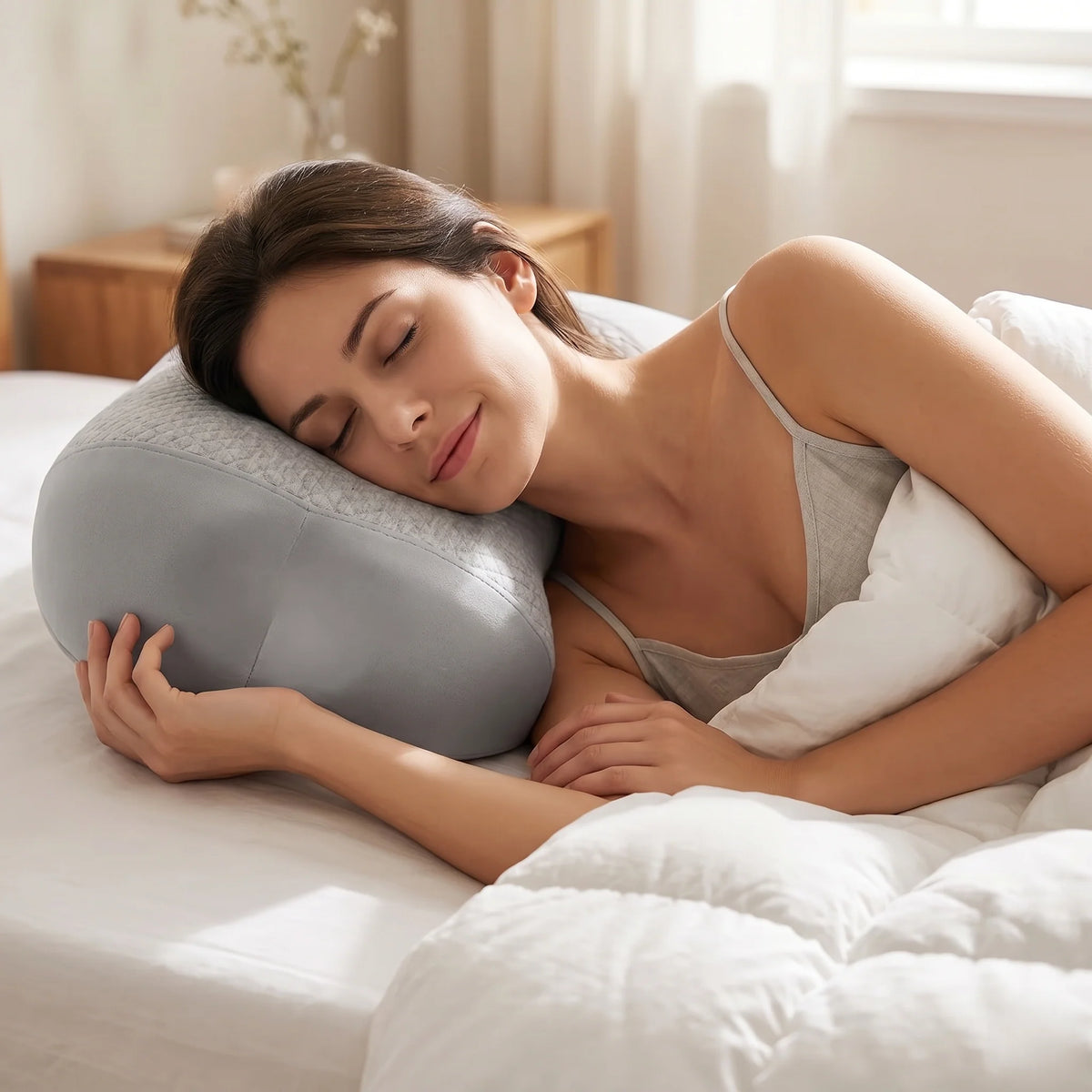 Side Sleeper Pillow Memory Foam Ear Relief