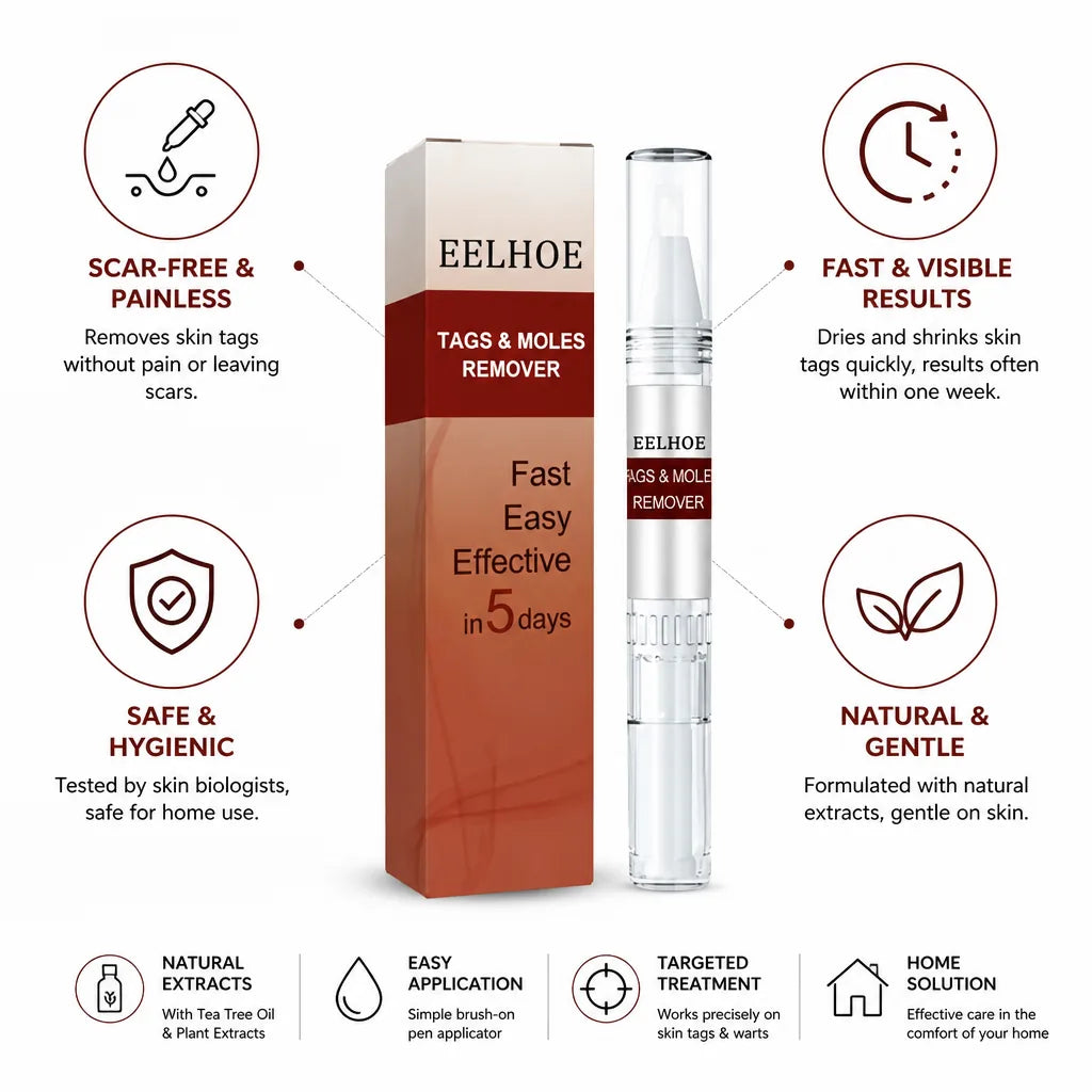 Skin Tag & Mole Remover Scar-Free Tea Tree Oil
