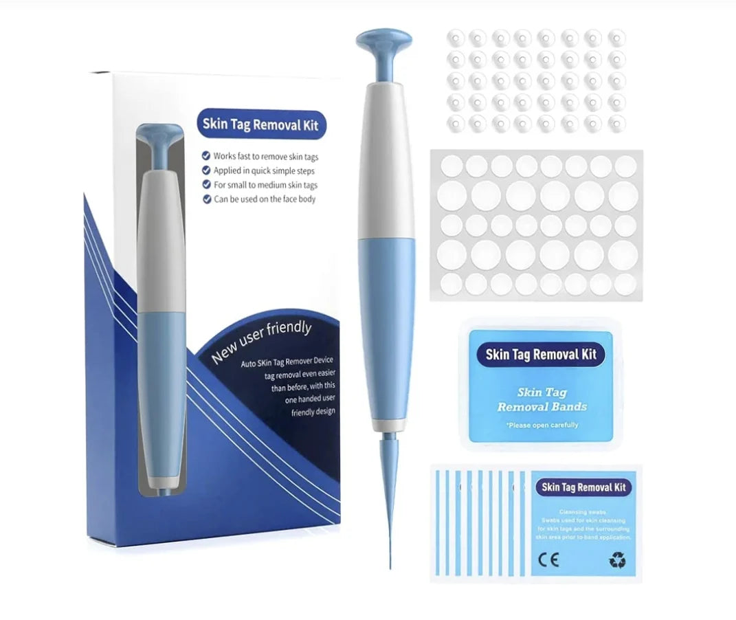 Skin Tag Removal Kit Pain-Free Auto Applicator 44 Bands