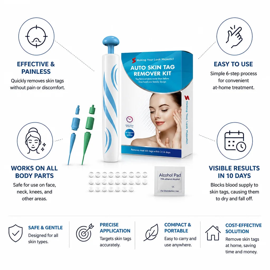 Skin Tag Removal Kit Painless Face & Body
