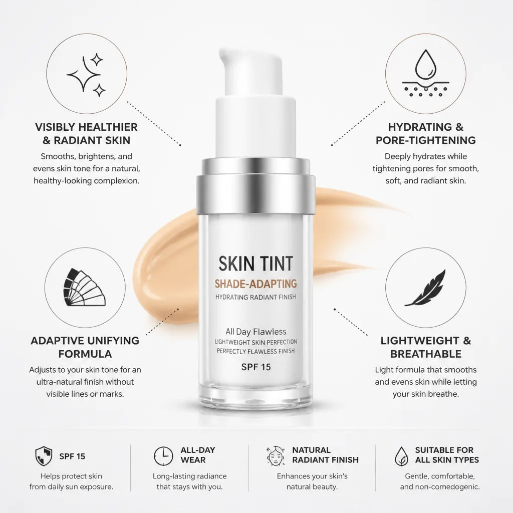 Skin Tint Shade-Adapting Hydrating Radiant Finish