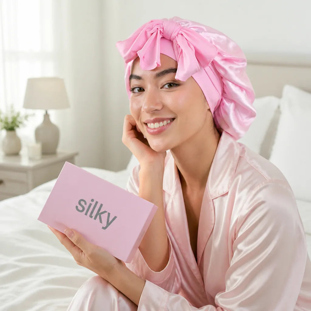 Sleep Bonnet Double-Layer Mulberry Silk Secure Fit