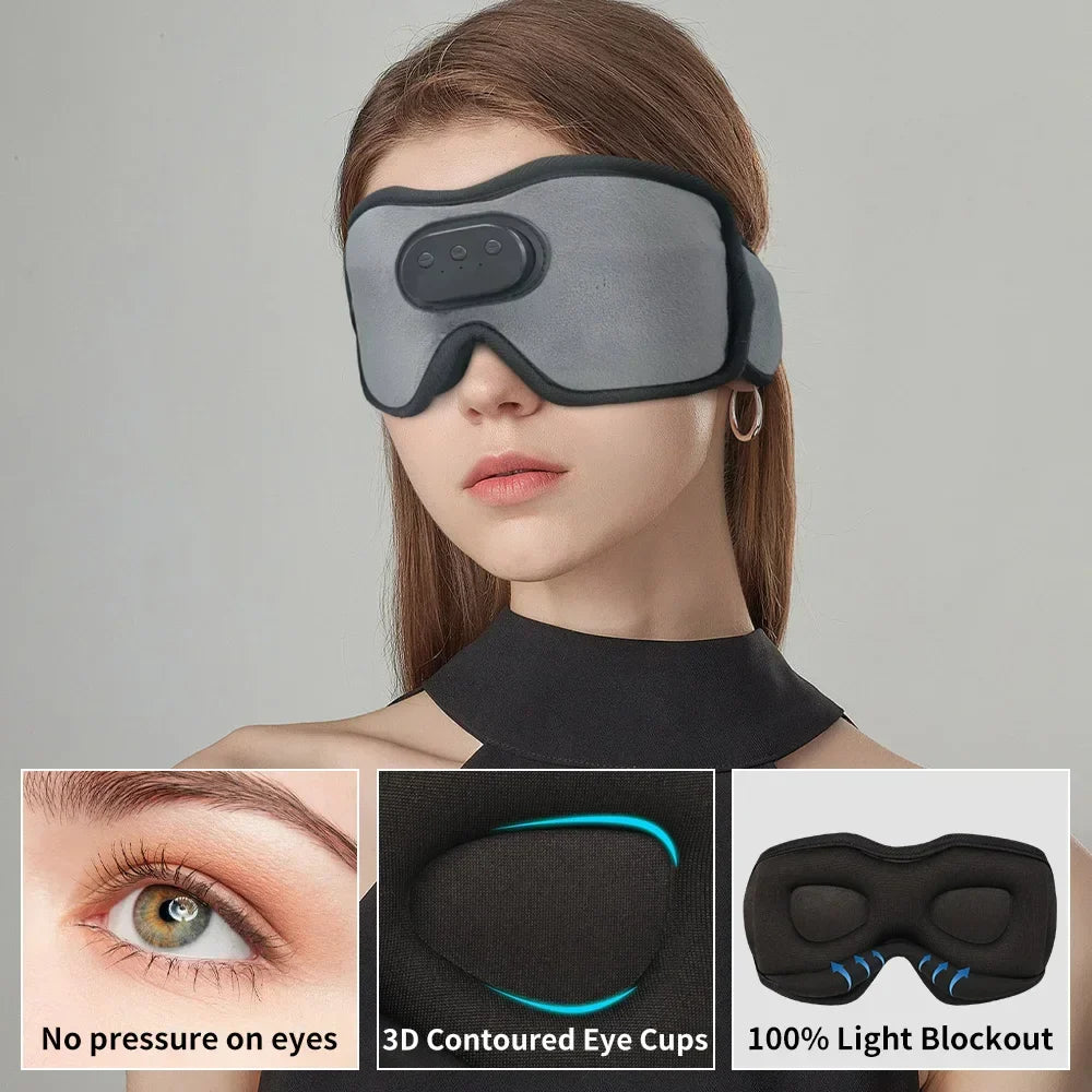 Sleep Headphones 3D Blackout Bluetooth & 10-Hour Playtime