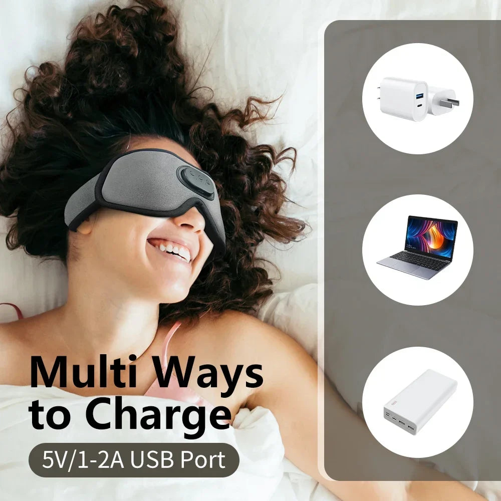Sleep Headphones 3D Blackout Bluetooth & 10-Hour Playtime