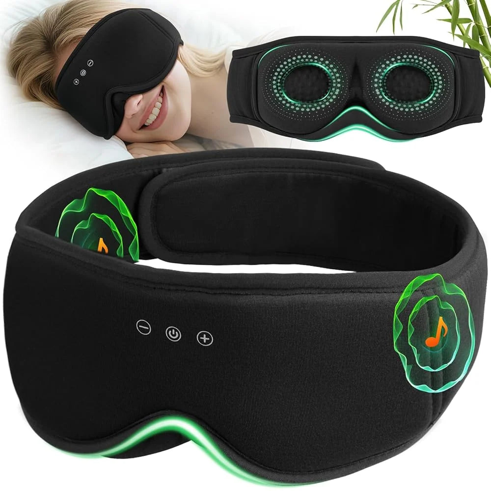 Sleep Mask 3D Blackout Bluetooth Stereo Sound