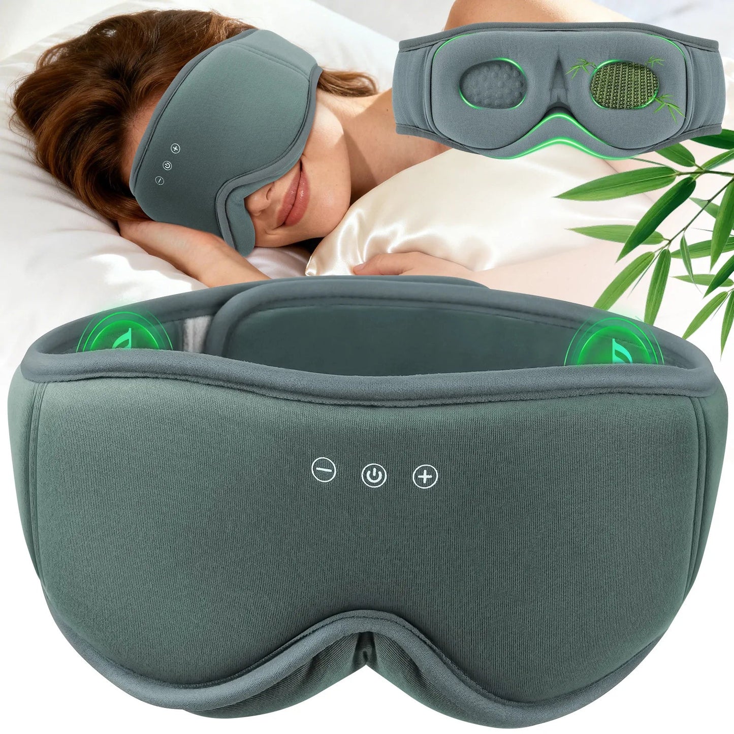 Sleep Mask 3D Blackout Bluetooth Stereo Sound