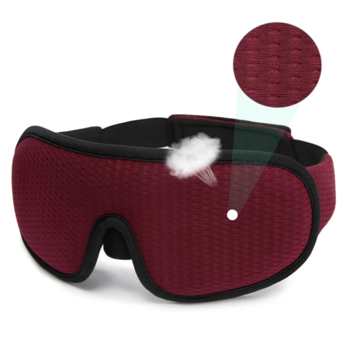 Sleep Mask 3D Contoured Blackout & Adjustable Strap