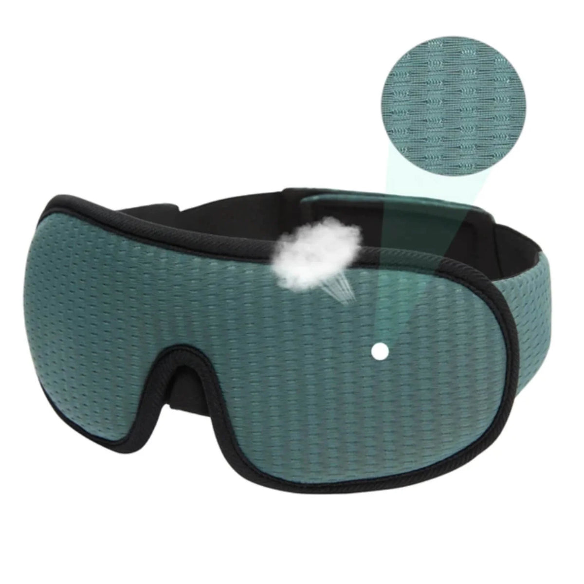 Sleep Mask 3D Contoured Blackout & Adjustable Strap