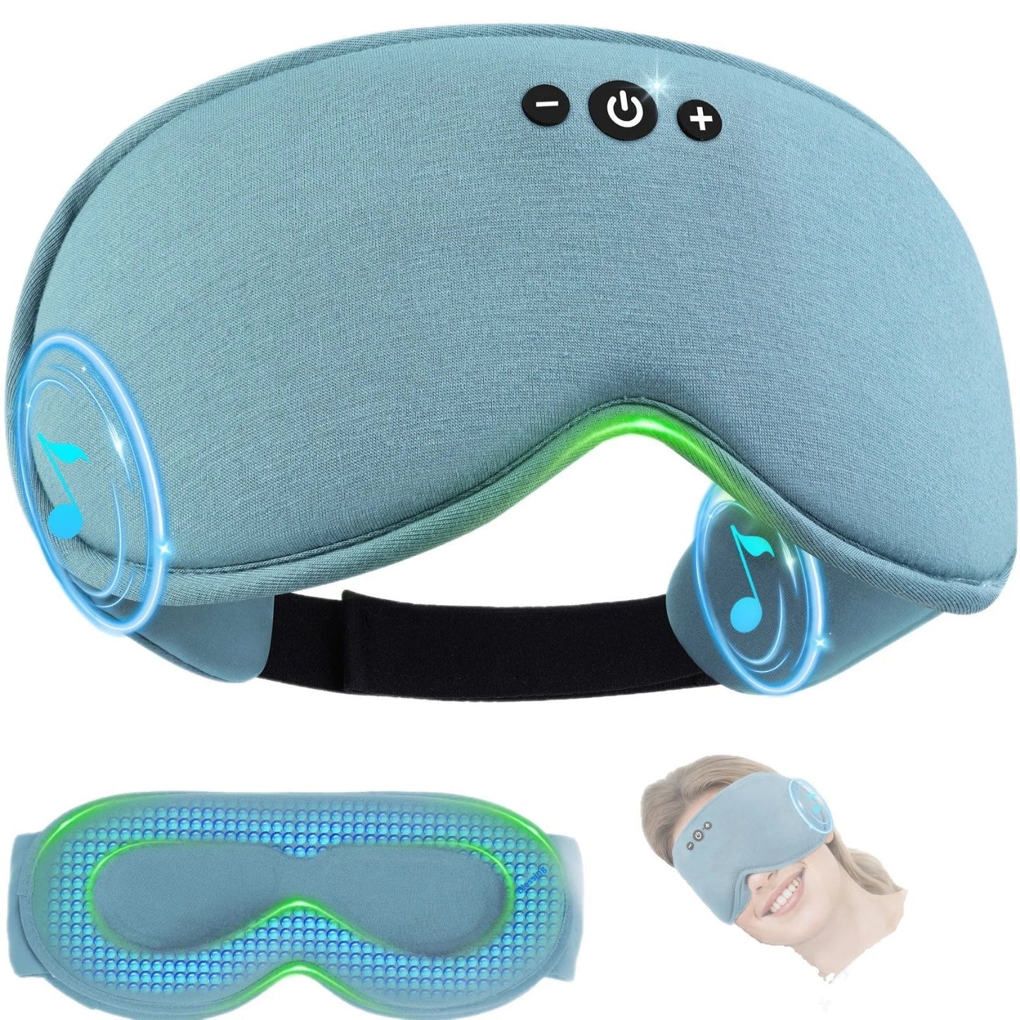 Sleep Mask 3D Ergonomic Bluetooth Bamboo Blend