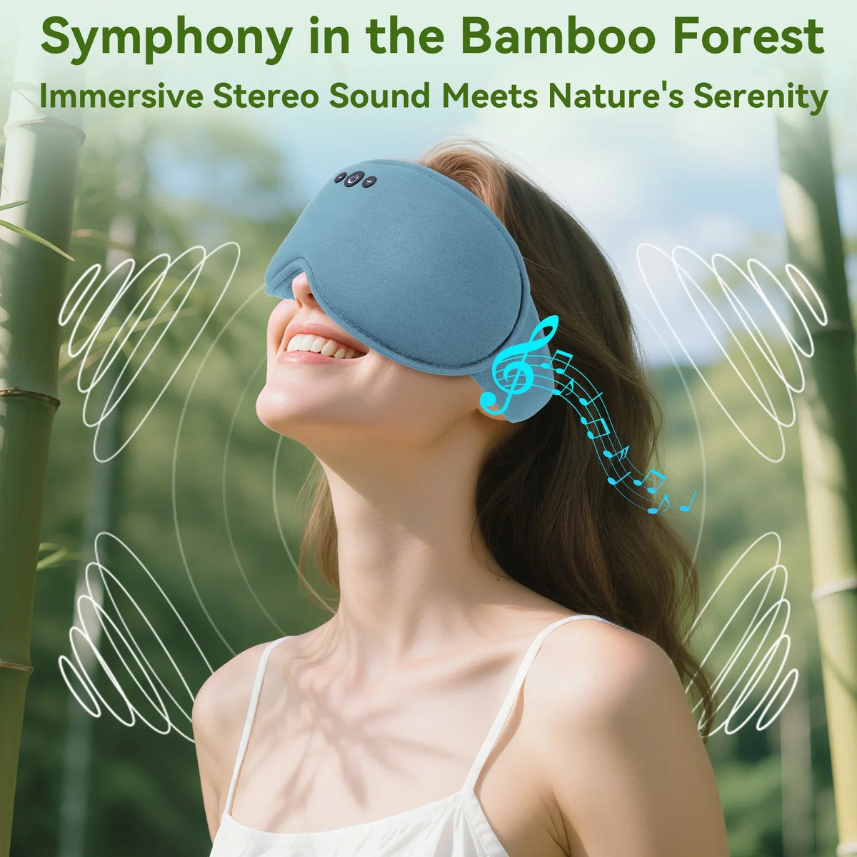 Sleep Mask 3D Ergonomic Bluetooth Bamboo Blend