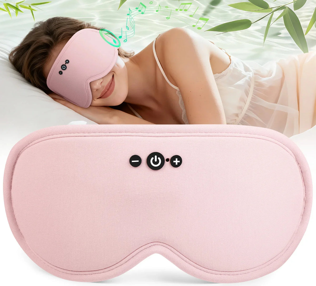 Sleep Mask Bamboo Fiber Bluetooth Audio Light-Blocking