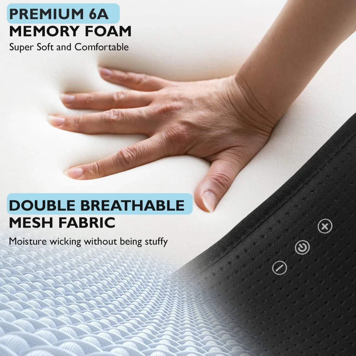 Sleep Mask Bluetooth Audio Light-Blocking Breathable Fabric