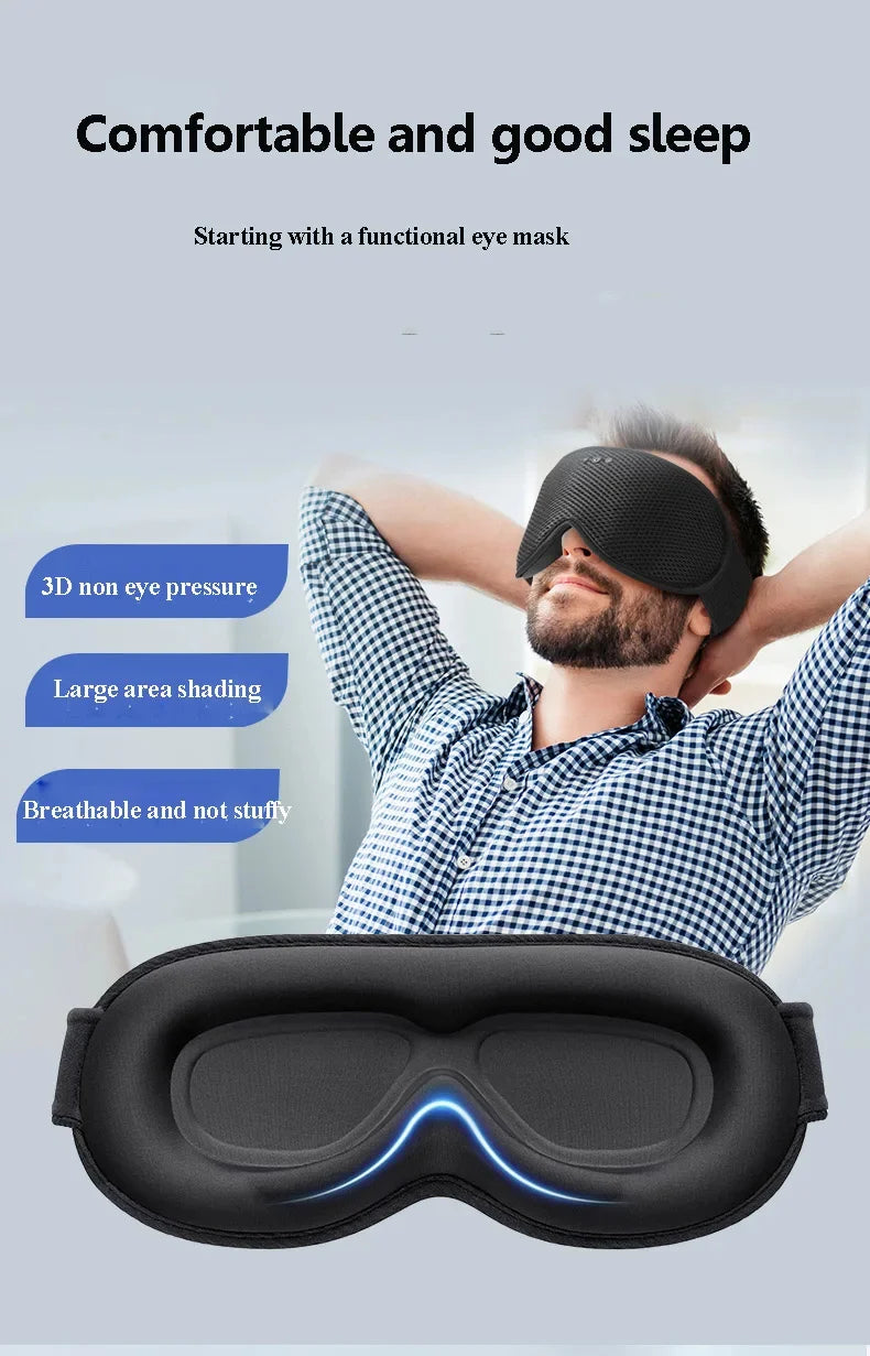 Sleep Mask Contoured Blackout Bluetooth