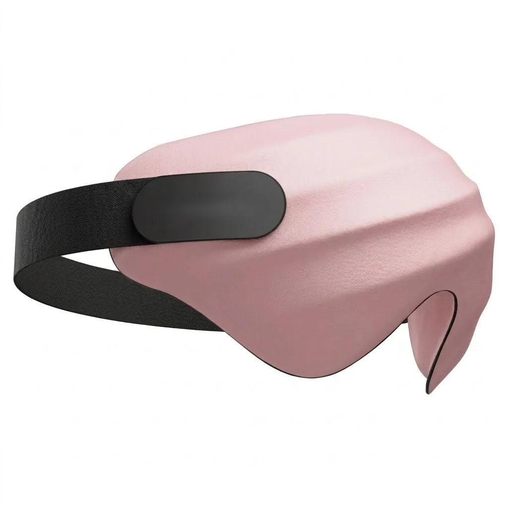 Sleep Mask Mulberry Silk Contoured Light Blocking Adjustable Strap