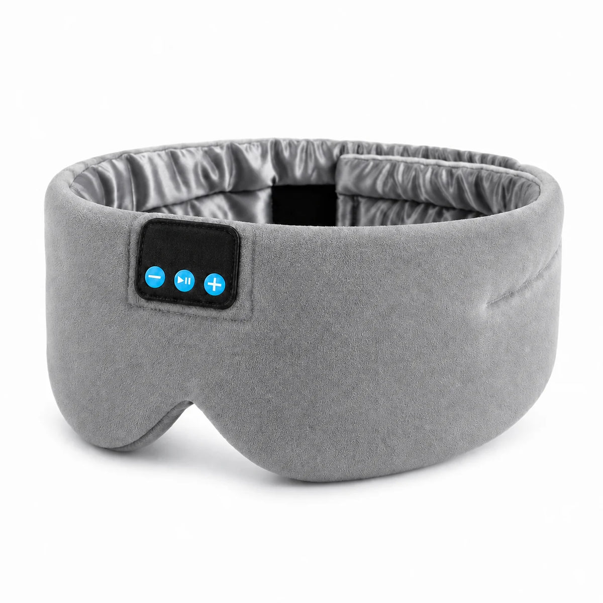Sleep Mask Silk Lined Full Blackout Bluetooth 12-Hour Battery