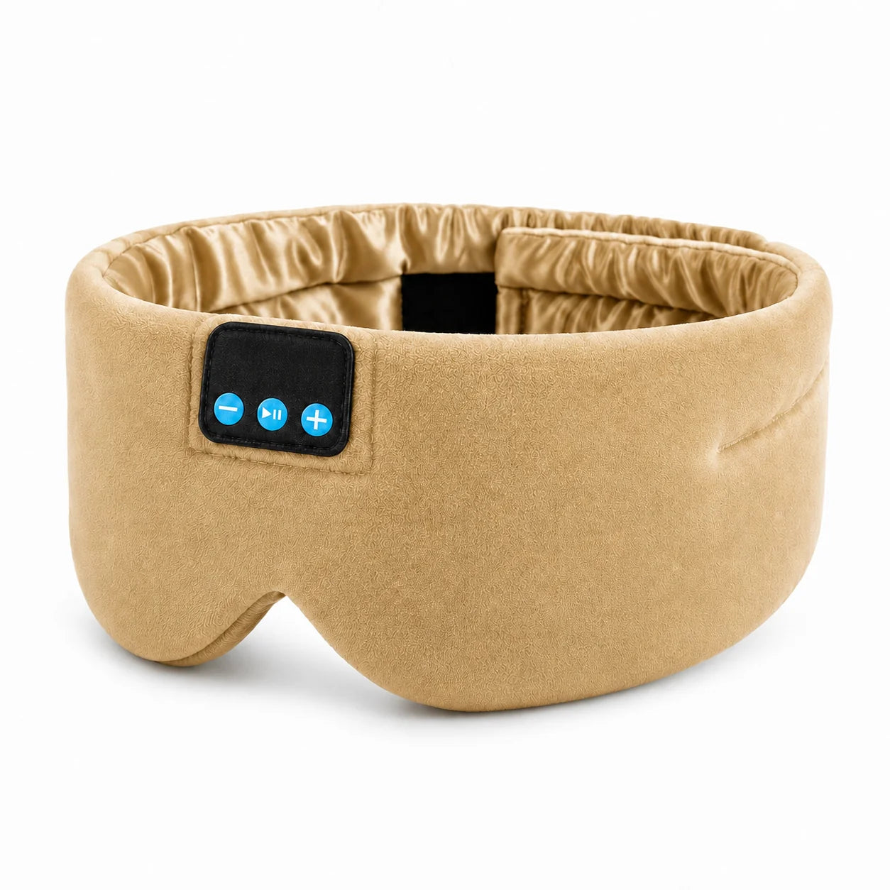 Sleep Mask Silk Lined Full Blackout Bluetooth 12-Hour Battery