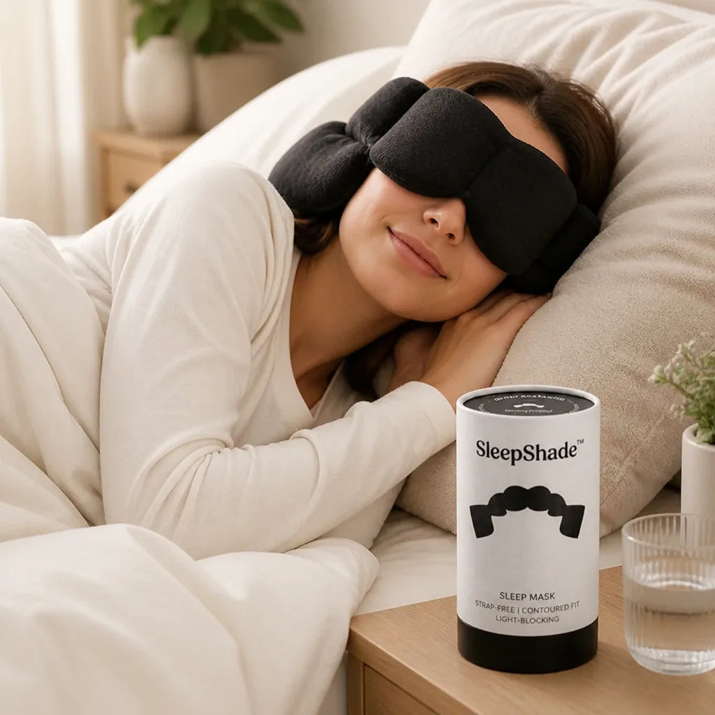 Sleep Mask Strap-Free Contoured Light-Blocking