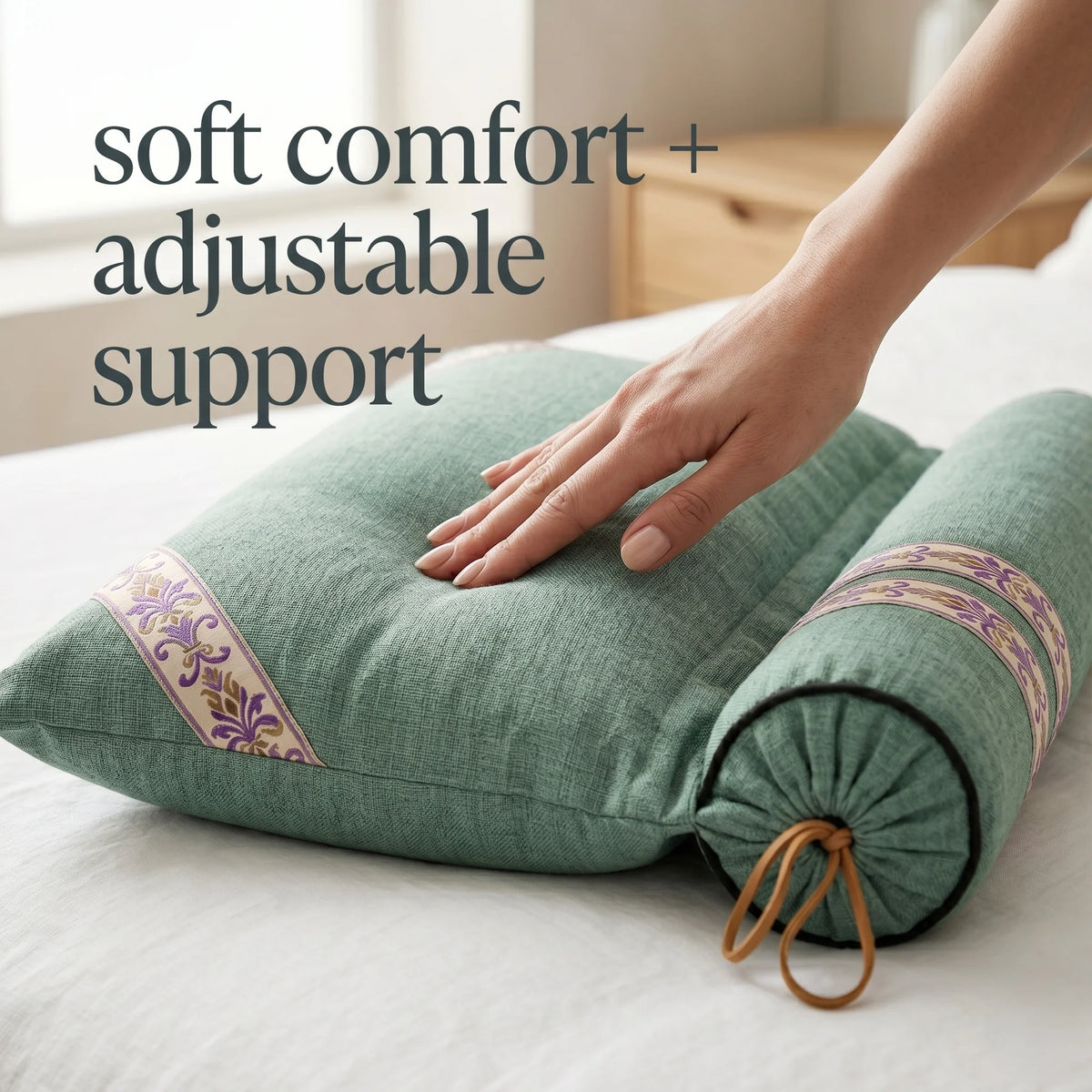 Sleep Pillow Convertible Adjustable Neck & Shoulder Support