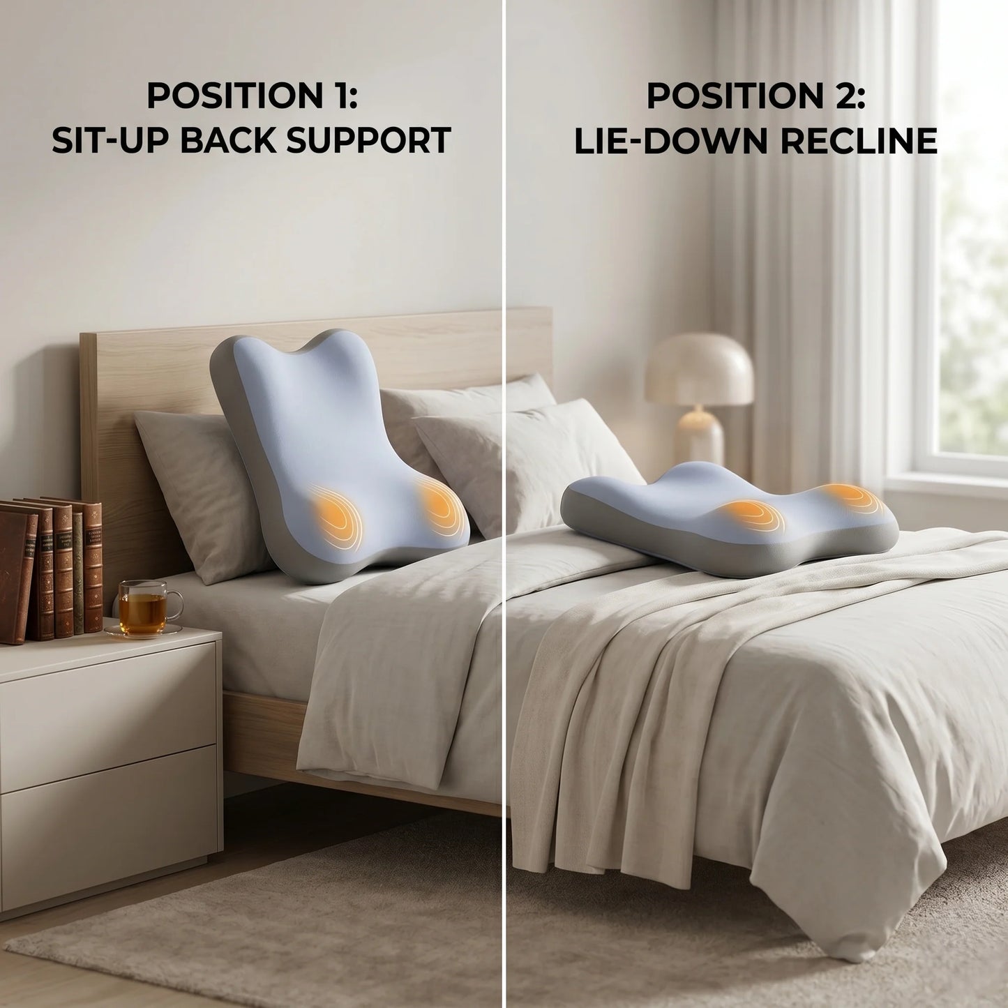 Sleep Wedge Lounger Adjustable Incline Lightweight Multiple Colors