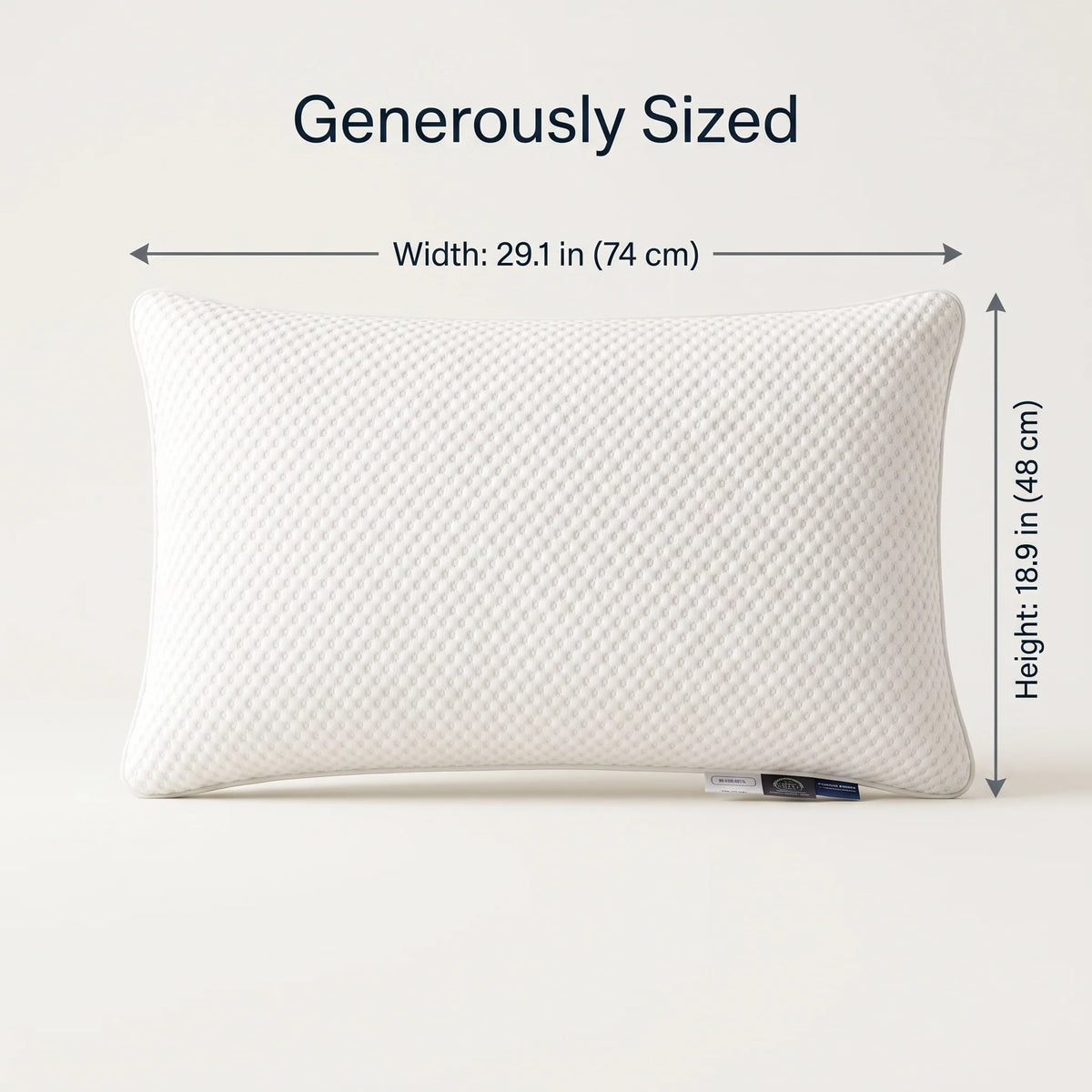 Sleeping Pillow High-Rebound Neck Support Breathable Knit Cover