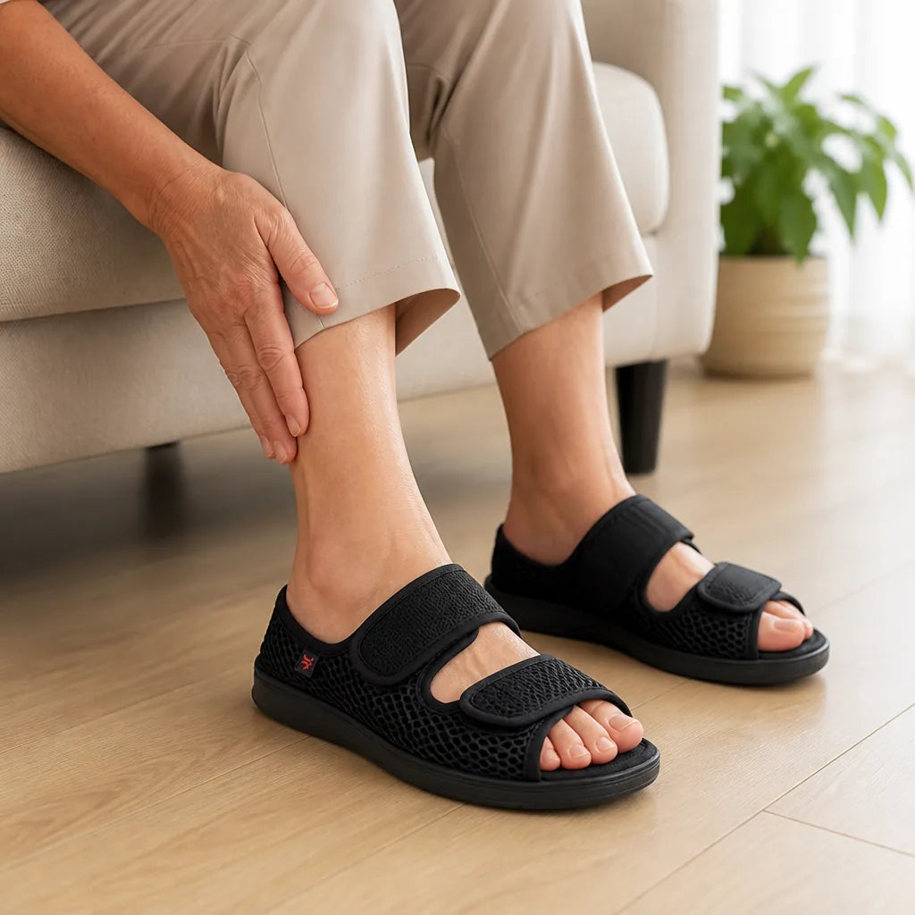 Slippers Pressure-Relief Breathable Mesh & Cushioned