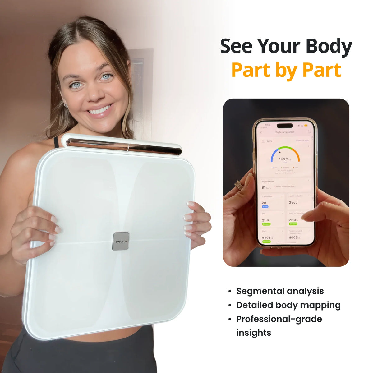 Smart Body Scale 8-Electrode Segmental Analysis