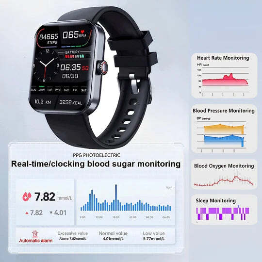 Smart Fitness Watch HD Touchscreen Activity & Sleep Tracking