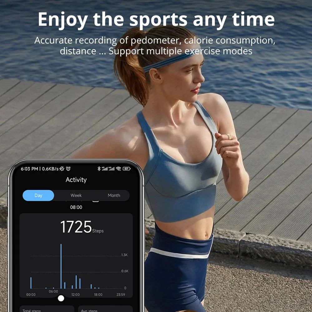 Smart Ring Heart & Sleep Monitor 5ATM Waterproof