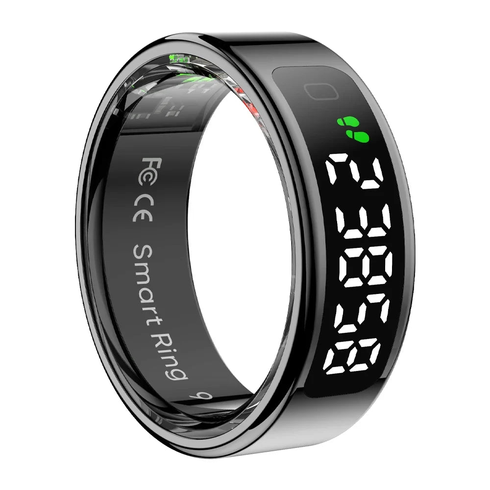 Smart Ring OLED Display Heart Rate & SpO2