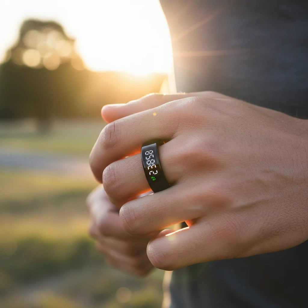 Smart Ring OLED Display Heart Rate & SpO2