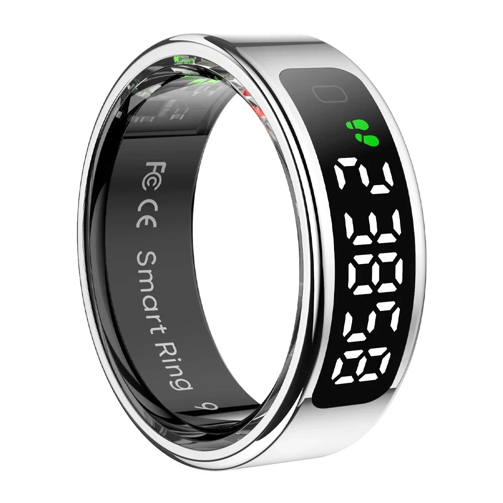 Smart Ring OLED Display Heart Rate & SpO2