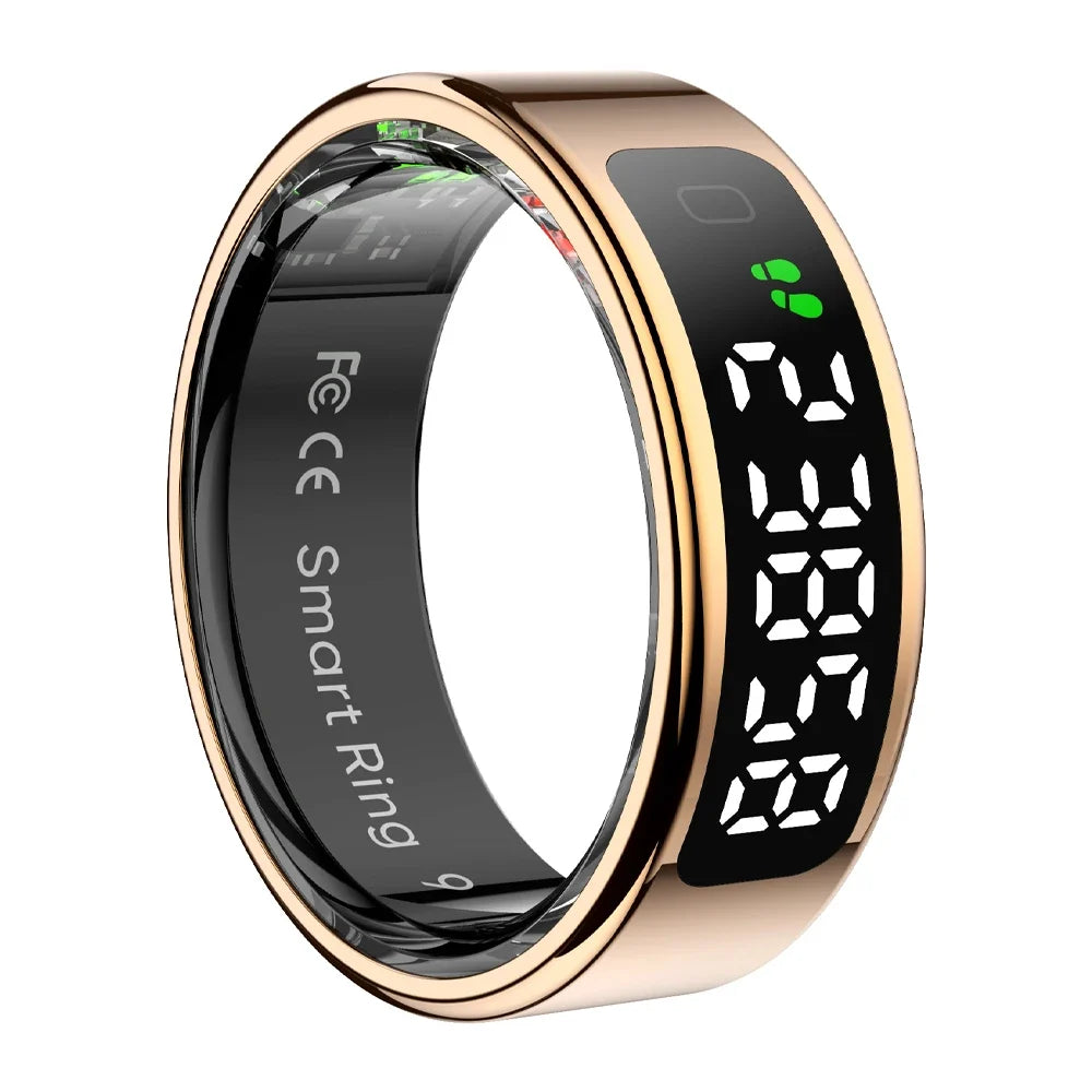 Smart Ring OLED Display Heart Rate & SpO2