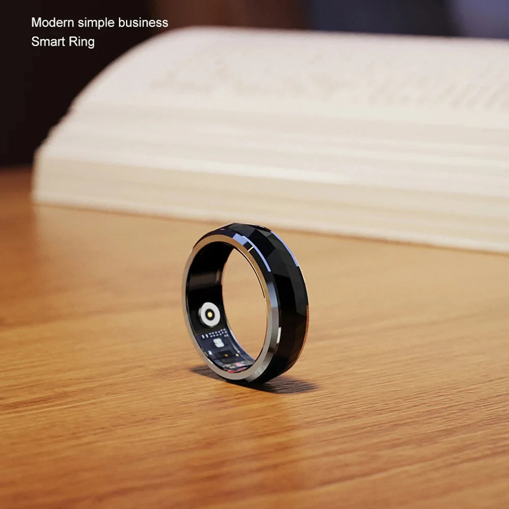 Smart Ring Rotating Spinner & Heart Rate Tracking 60-Day Battery