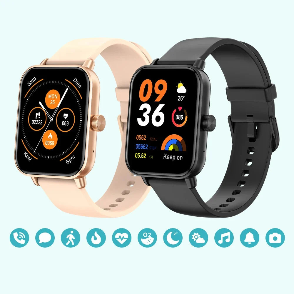 Smartwatch 1.9-Inch HD Touchscreen Bluetooth Calling & All-Day Health Monitoring