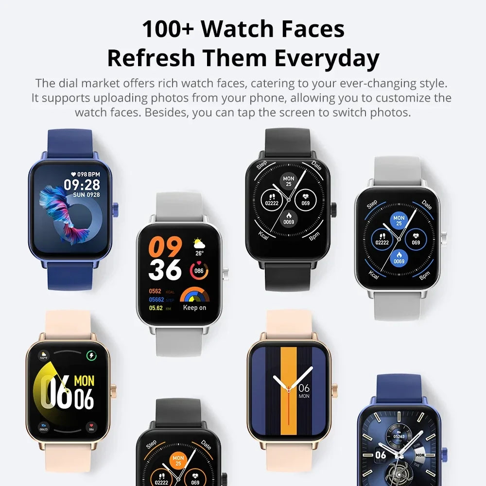 Smartwatch 1.9-Inch HD Touchscreen Bluetooth Calling & All-Day Health Monitoring