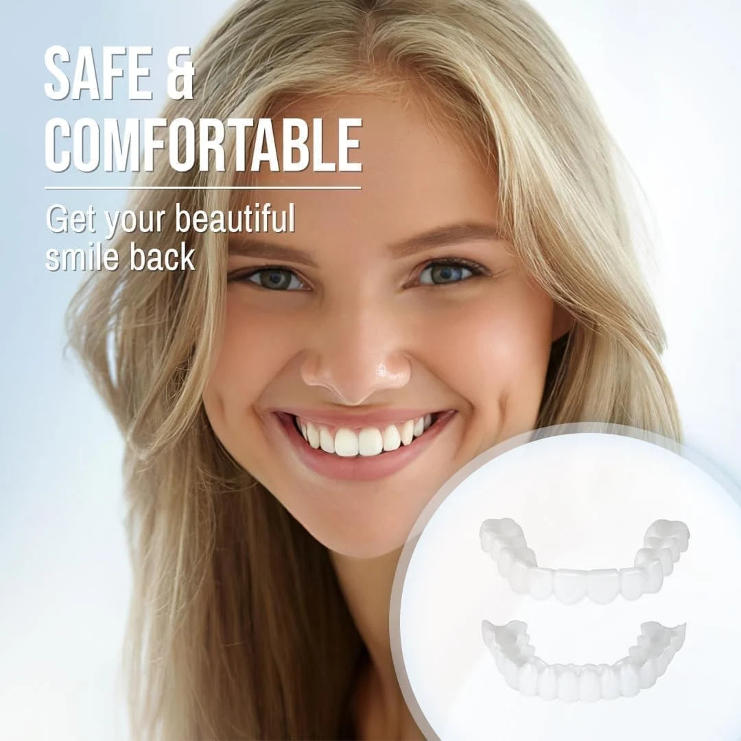 Snap-On Veneers Upper & Lower Flexible Molded Fit