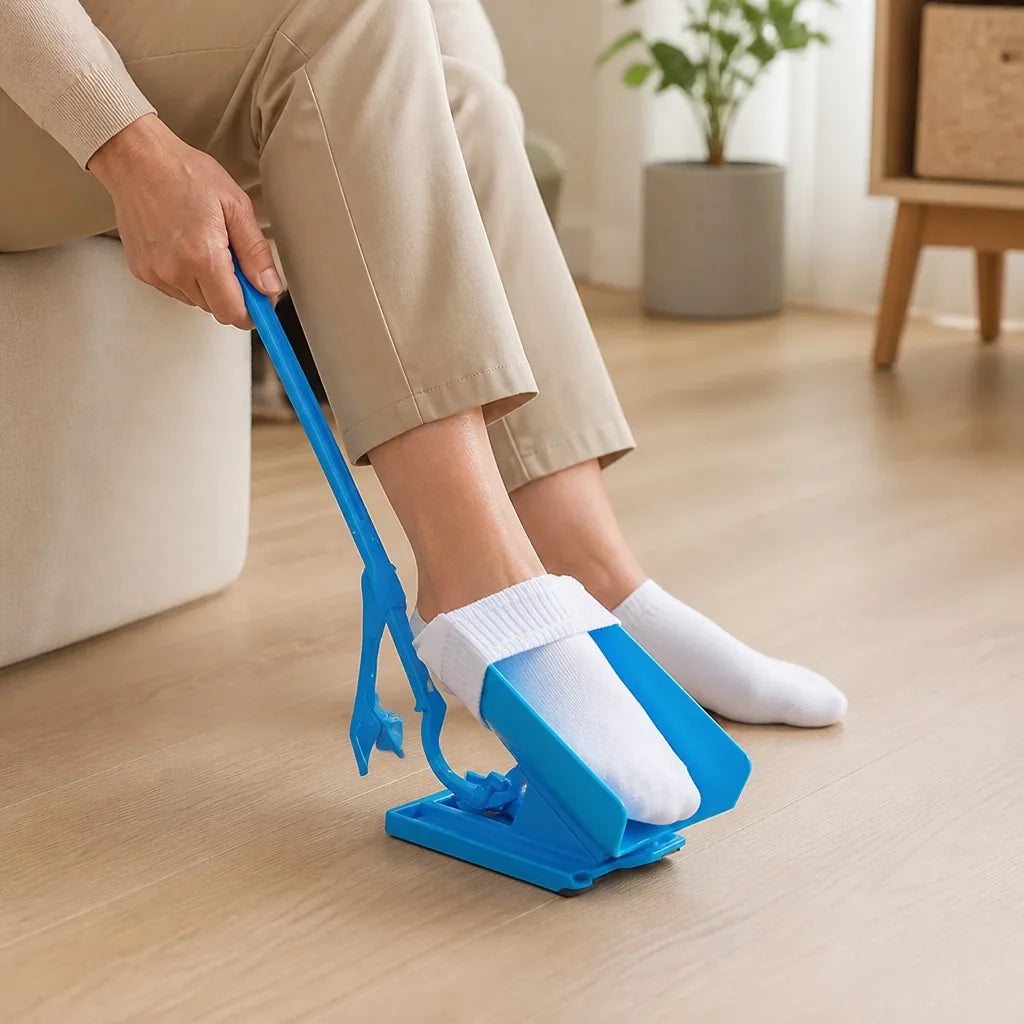 Sock Aid No-Bend Extended Handle & Shoehorn