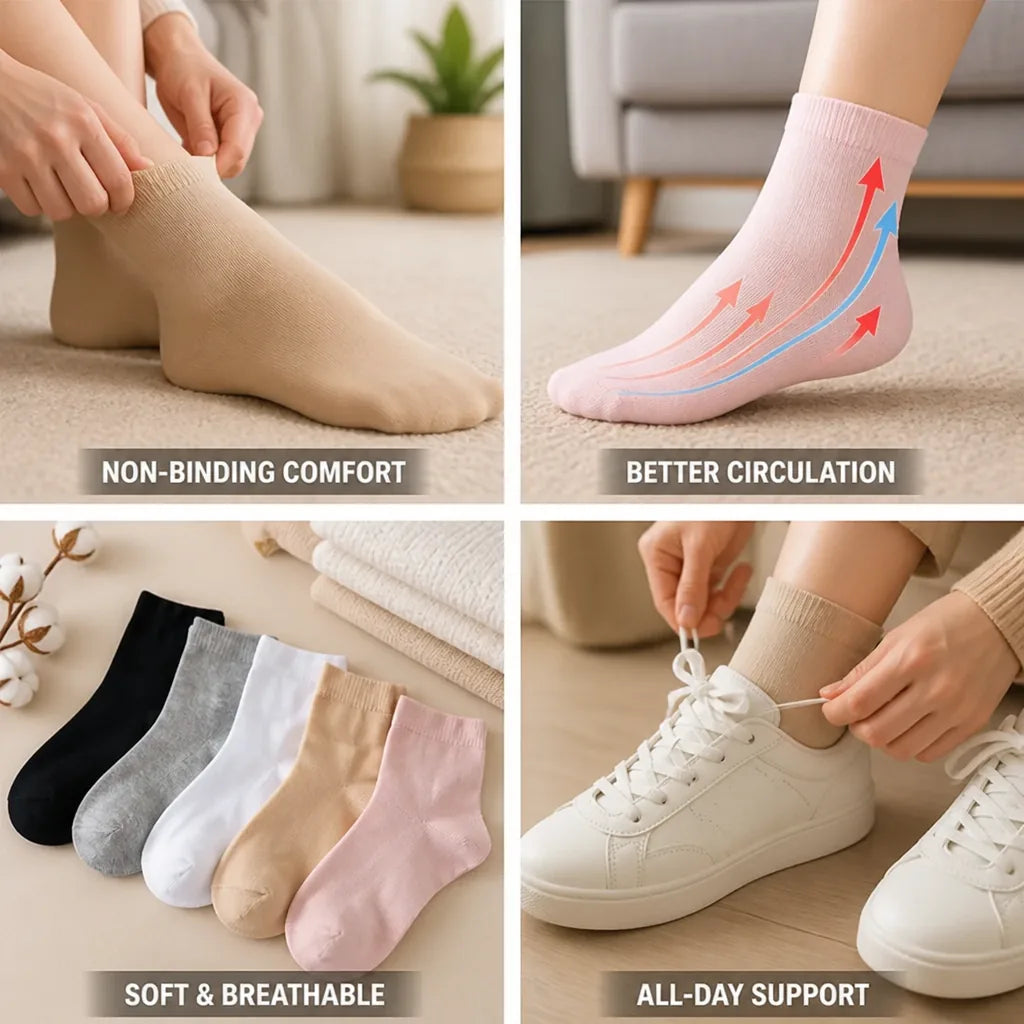 Socks Non-Binding Circulation Support One Size