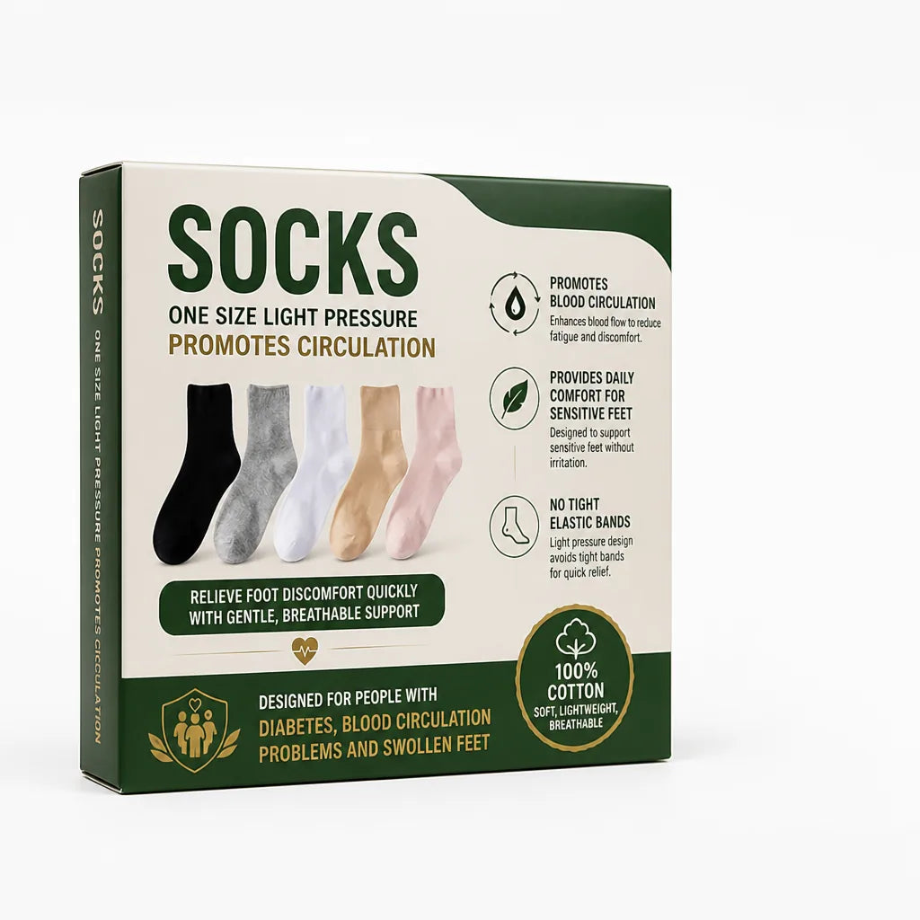 Socks One Size Light Pressure Promotes Circulation